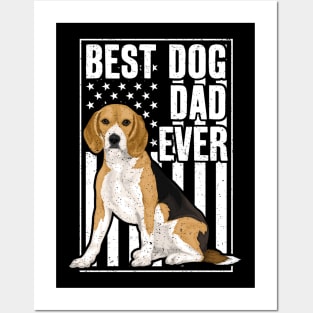 Best Beagle Dog Dad Ever Posters and Art